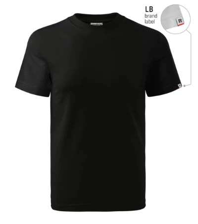 Base Póló unisex fekete 01 (brand label) 