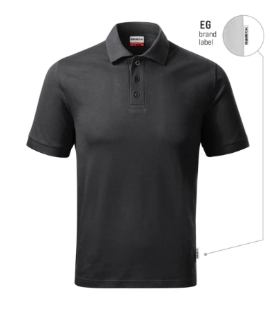 Resist Heavy Polo Galléros póló férfi ébenszürke 94 (brand label) 