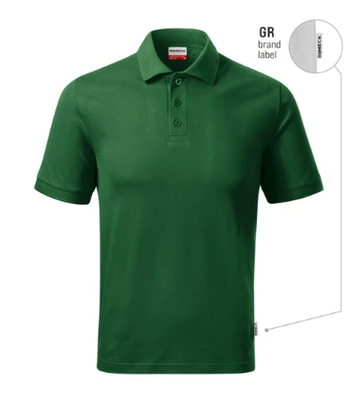 Resist Heavy Polo Galléros póló férfi üvegzöld 06 (brand label) 