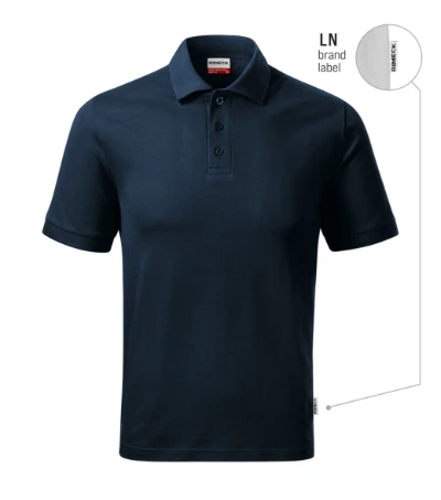Resist Heavy Polo Galléros póló férfi tengerészkék 02 (brand label) 