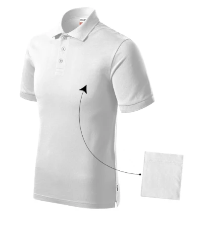 Resist Heavy Polo Galléros póló férfi fehér 00 (brand label) 