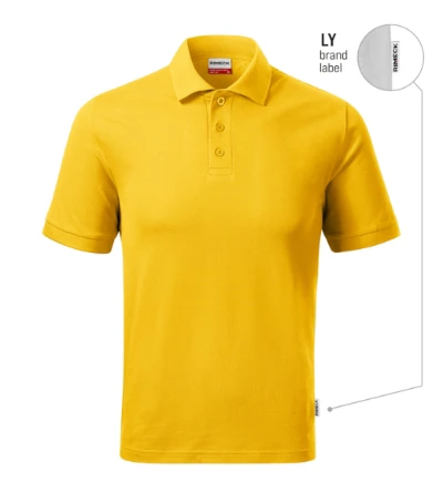 Resist Heavy Polo Galléros póló férfi sárga 04 (brand label) 