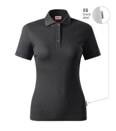 Resist Heavy Polo Galléros póló női ébenszürke 94 (brand label) 