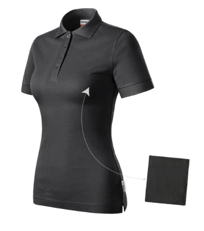 Resist Heavy Polo Galléros póló női ébenszürke 94 (brand label) 