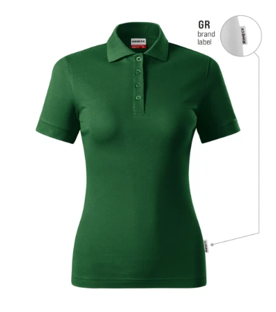 Resist Heavy Polo Galléros póló női üvegzöld 06 (brand label) 