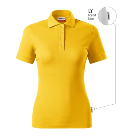 Resist Heavy Polo Galléros póló női sárga 04 (brand label) 