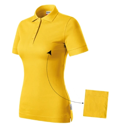 Resist Heavy Polo Galléros póló női sárga 04 (brand label) 