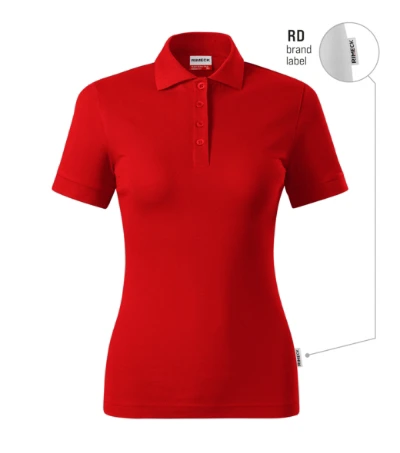 Resist Heavy Polo Galléros póló női piros 07 (brand label) 