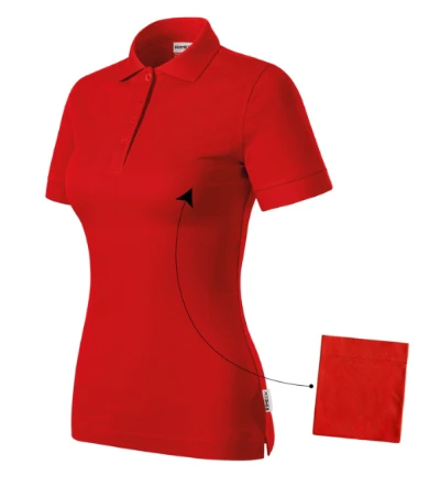 Resist Heavy Polo Galléros póló női piros 07 (brand label) 