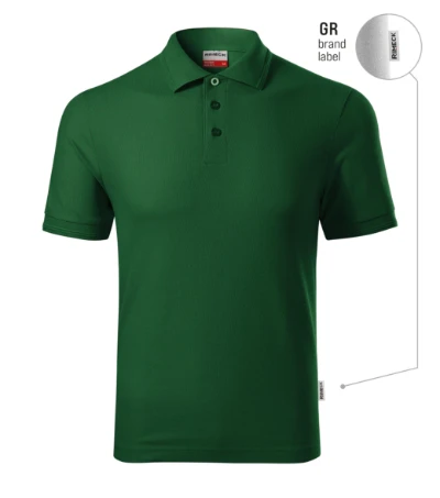 Reserve Galléros póló férfi üvegzöld 06 (brand label) 