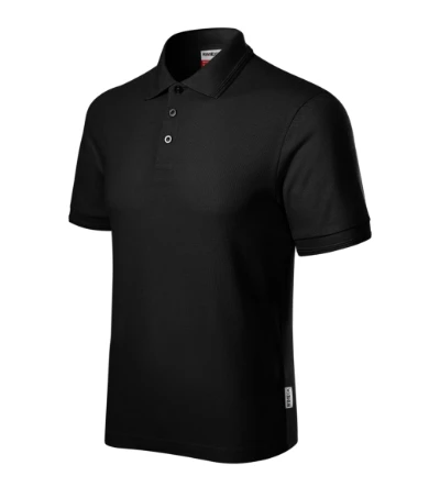 Reserve Galléros póló férfi fekete 01 (brand label) 