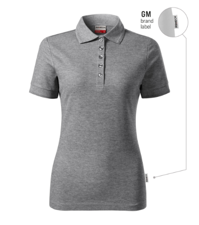 Reserve Galléros póló női sötétszürke melírozott 12 (brand label) 