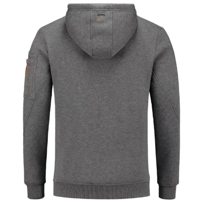 Premium Hooded Sweater Felső férfi stone melange 