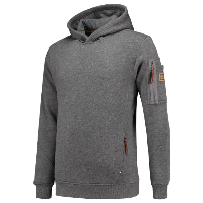Premium Hooded Sweater Felső férfi stone melange 