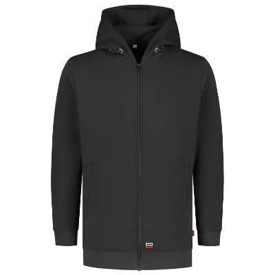 Hooded Sweat Jacket Washable 60°C Felső unisex sötétszürke 