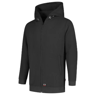 Hooded Sweat Jacket Washable 60°C Felső unisex sötétszürke 