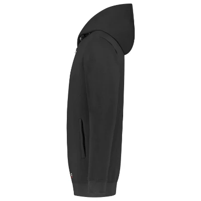Hooded Sweat Jacket Washable 60°C Felső unisex sötétszürke 