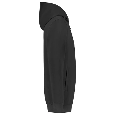 Hooded Sweat Jacket Washable 60°C Felső unisex sötétszürke 