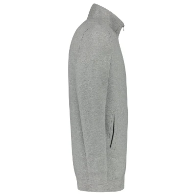 Sweat Jacket Washable 60 °C Felső unisex grey melange 