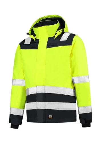 Midi Parka High Vis Bicolor Munkakabát unisex fluoreszkáló sárga 