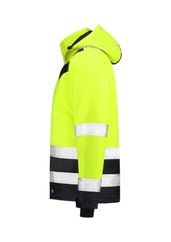 Midi Parka High Vis Bicolor Munkakabát unisex fluoreszkáló sárga 