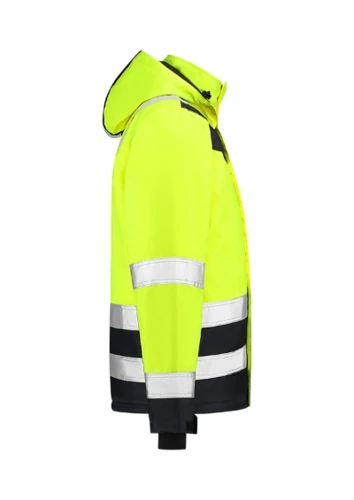 Midi Parka High Vis Bicolor Munkakabát unisex fluoreszkáló sárga 