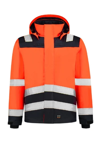 Midi Parka High Vis Bicolor Munkakabát unisex fluoreszkáló narancssárga 