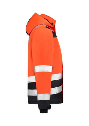Midi Parka High Vis Bicolor Munkakabát unisex fluoreszkáló narancssárga 