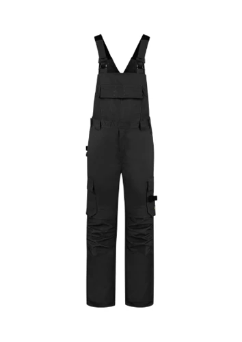 Bib & Brace Twill Cordura Kantáros munkanadrág unisex fekete 