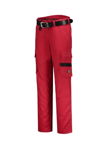 Work Pants Twill Women Munkanadrág női piros 