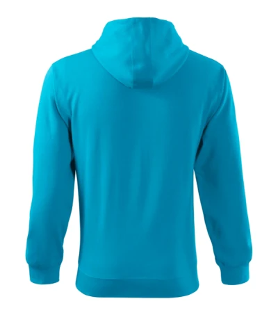 Trendy Zipper Felső férfi türkiz 