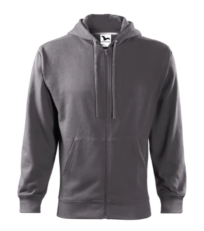 Trendy Zipper Felső férfi acélszürke 
