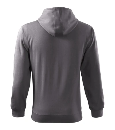 Trendy Zipper Felső férfi acélszürke 
