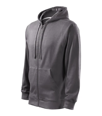Trendy Zipper Felső férfi acélszürke 