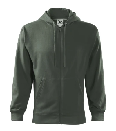 Trendy Zipper Felső férfi sötét palakő 