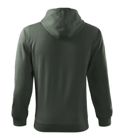 Trendy Zipper Felső férfi sötét palakő 