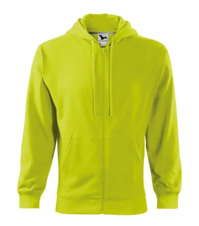 Trendy Zipper Felső férfi lime 