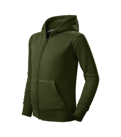 Trendy Zipper Felső gyerek military 
