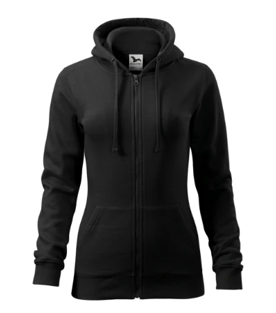 Trendy Zipper Felső női fekete 