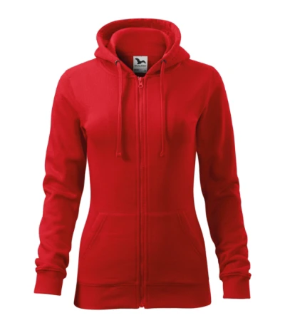 Trendy Zipper Felső női piros 