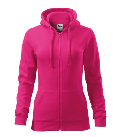 Trendy Zipper Felső női bíborszín 