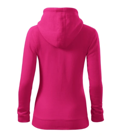 Trendy Zipper Felső női bíborszín 