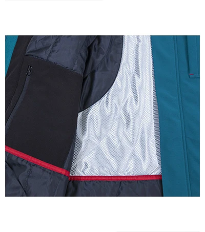 Vertex Téli softshell kabát férfi petrol kék 