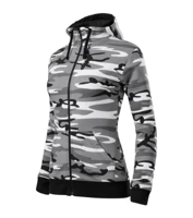 Camo Zipper Felső női