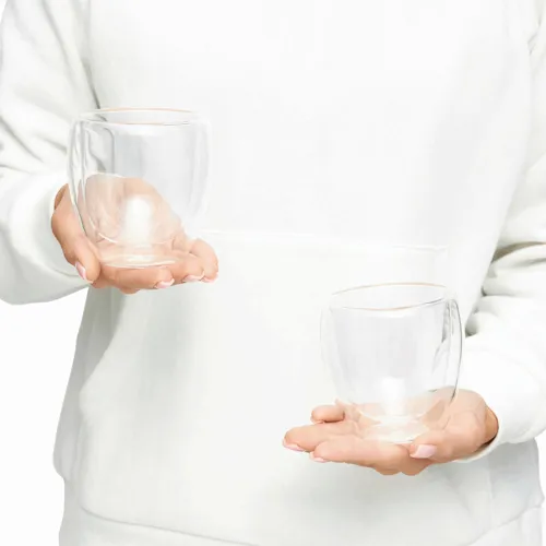 DRINK LINE M - DRINK LINE duplafalú üveg pohárszett M