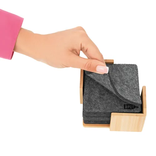 ECO BASE - poháralátét készlet nemezből