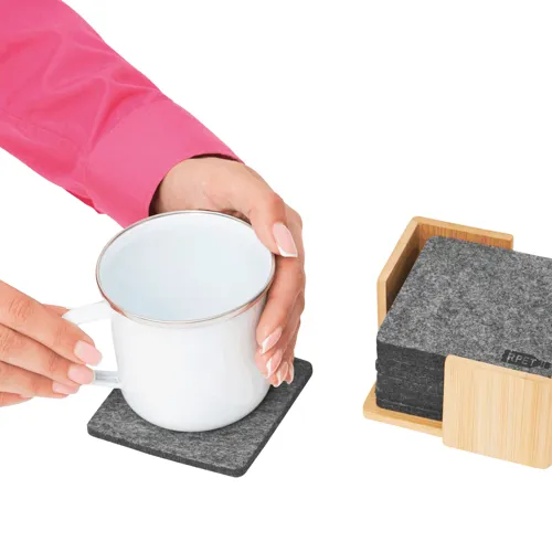 ECO BASE - poháralátét készlet nemezből