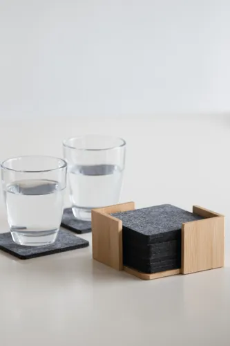 ECO BASE - poháralátét készlet nemezből