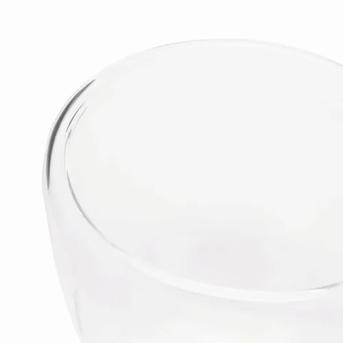 BAMBOO ART S - duplafalú üvegpohár, kapacitása kb. 250 ml