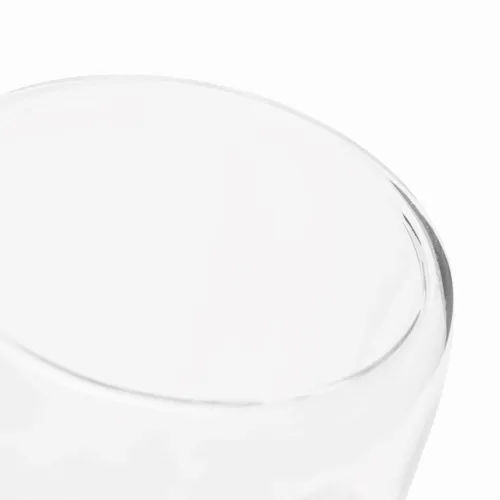 BAMBOO ART M - duplafalú üvegpohár, kapacitása kb. 350 ml